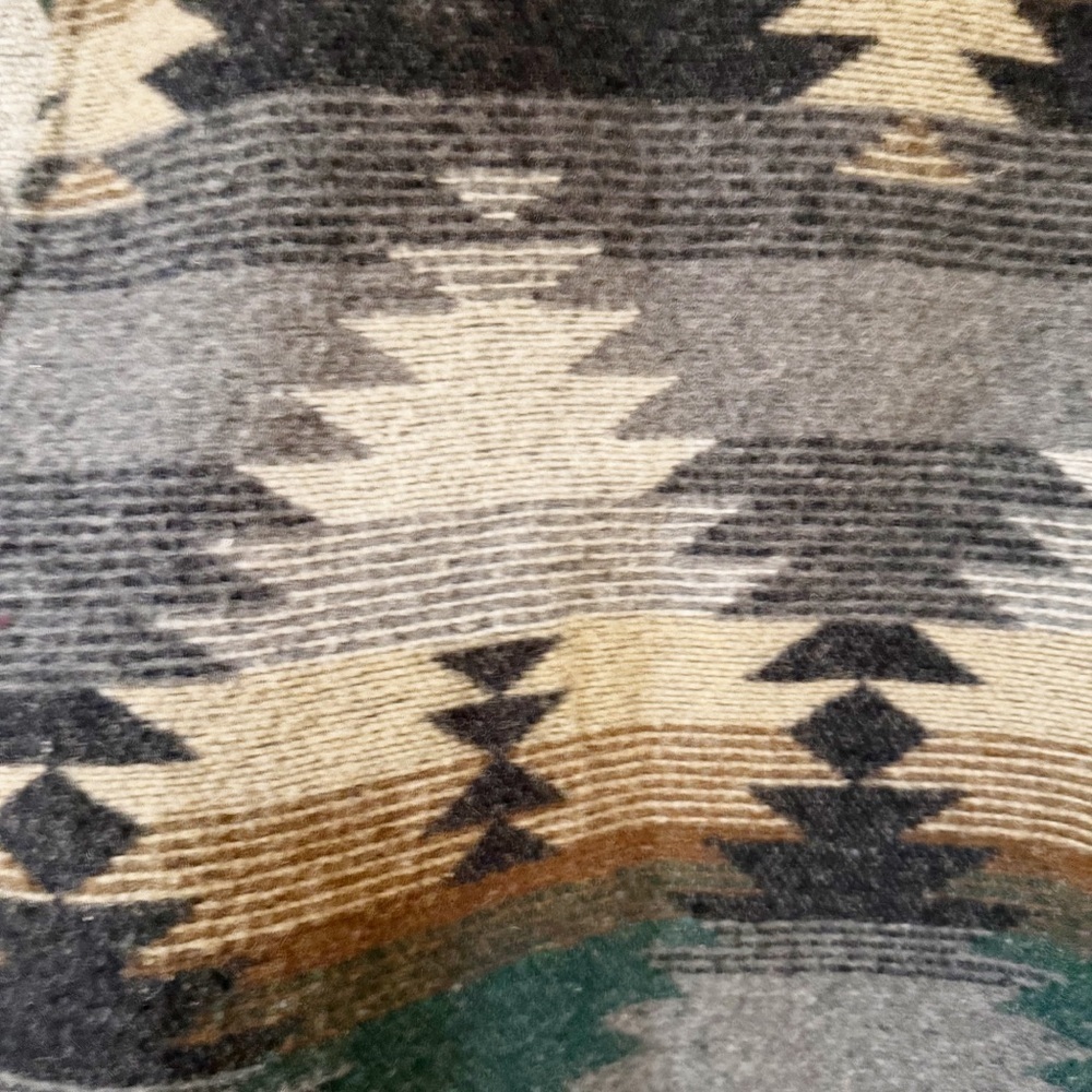 Vintage Karen Kane Shawl Collar Wool-Blend Blanket-Style Tribal Jacket S - Picture 8 of 9
